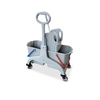 RMV Doppelfahrwagen mit Seitengriff 2x25 Liter ECO grau Maße (L x B x H): 70 x 42 x 84 cm