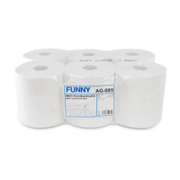 Rollenhandtuchpapier,  2-lagig,  hochweiß 1 Paket = 6 Rollen à ca. 120 Meter