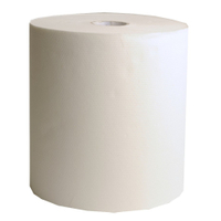 Rollenhandtuchpapier,  2-lagig,  weiß 1 Paket = 6 Rollen