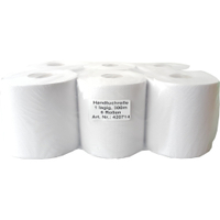 Rollenhandtuchpapier Midi,  1-lagig 1 Paket = 6 Rollen à ca. 300 Meter
