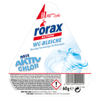 rorax WC-Bleiche,  mit Aktiv Chlor 0115487,  60 g - Packung