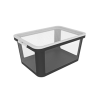 Rotho ALBRIS Box mit Deckel,  45 Liter 1047508080,  Farbe: schwarz