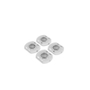 Rotho ALBRIS Fussadapter m. Rollen für Box 45 Liter 1046401100,  Farbe: weiß
