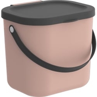 Rotho ALBULA Aufbewahrungssystem 6 Liter,  grauer Deckel 1040802089,  Farbe: linnea pink ged.