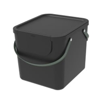 Rotho ALBULA Mülltrennsystem mit Deckel,  schwarz 1034408080R,  Größe: 40 Liter