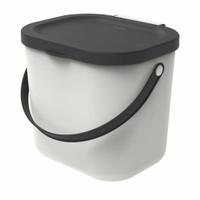 Rotho ALBULA Recycling Müllsystem,  6 Liter 1030301023,  Farbe: mistletoe white
