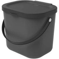 Rotho ALBULA Recycling Müllsystem,  6 Liter 1030308853,  Farbe: anthrazit
