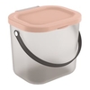 Rotho ALBULA Waschmittelbehälter,  6 Liter 1040702089,  Farbe: linnea pink ged.