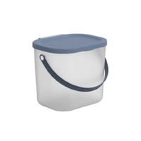 Rotho ALBULA Waschmittelbehälter,  6 Liter 1040706161,  Farbe: horizon blue