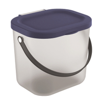 Rotho ALBULA Waschmittelbehälter,  6 Liter 1040706211,  Farbe: iris dunkelblau ged.