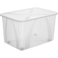 Rotho ARCO Box,  transparent 1164000096,  Füllmenge: 50 Liter