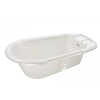 Rotho Babydesign Bella Bambina Baby-Badewanne,  bedruckt 200200100BV,  Farbe: perlweiß creme, Winnie Pooh-Starry Night