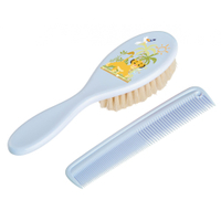 Rotho Babydesign Set Kamm + Bürste,  2-teilig,  bedruckt 200590196BI,  Motiv: König der Löwen