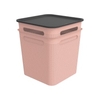 Rotho BRISEN Boxen mit Deckel 18 Liter,  2-teilig 1038902089,  Farbe: linnea pink ged.