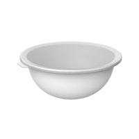 Rotho CARUBA Schüssel mit Deckel,  4, 8 Liter 1026201100,  Farbe: weiß