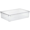 Rotho CLEAR Clearbox mit QR-Code,  Aufbewahrungsbox,  transparent 1404700096,  Füllmenge: 30 Liter,  Maße (L x B x H): 705 x 400 x 165 mm