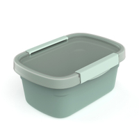 Rotho Clic ECO Kühlschrankdose,  1, 5 Liter 1043905092RK,  Farbe: mistletoe green