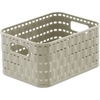Rotho COUNTRY Aufbewahrungskorb Rattan 2 Liter,  A6 1166707422WS,  Farbe: cappuccino