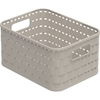 Rotho COUNTRY ECO Aufbewahrungskorb Rattan 2 Liter,  A6 1166707422PCWS,  Farbe: Cappuccino