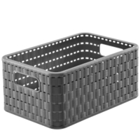 Rotho COUNTRY Korb,  6 Liter 1115208853,  Farbe: anthrazit