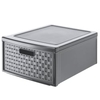 Rotho COUNTRY Schubladenbox,  19, 2 Liter 1114908853,  Farbe: anthrazit