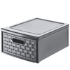 Rotho COUNTRY Schubladenbox,  8, 3 Liter 1114808853,  Farbe: anthrazit
