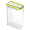 Rotho DOMINO Streudose,  transparent/ lime grün 1742705070,  1500 ml,  Maße: 165 x 90 x 195