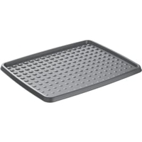 Rotho DROPS Schuhabtropfschale,  anthrazit 1754808853,  Maße: 480 x 370 x 18 mm