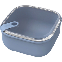 Rotho ELA Frischhaltedose 0, 43 Liter,  quadratisch 1057006161,  Farbe: horizon blue