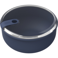 Rotho ELA Frischhaltedose,  0, 75 Liter,  rund,  Mikrowellen geeignet 1056806250,  Farbe: midnight blue