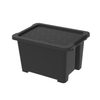 Rotho EVO EASY Aufbewahrungsbox mit Deckel,  schwarz 1014008080R,  Größe: 15 Liter