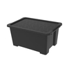 Rotho EVO EASY Aufbewahrungsbox mit Deckel,  schwarz 1014208080R,  Größe: 44 Liter