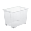 Rotho EVO EASY Box,  mit Rädern,  65 Liter 1007400096,  Farbe: transparent