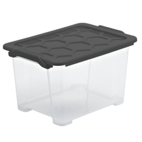 Rotho EVO SAFE Box mit Deckel,  anthrazit 1007908853,  Fassungsvermögen: 15 Liter