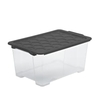 Rotho EVO SAFE Box mit Deckel,  anthrazit 1008108853,  Fassungsvermögen: 44 Liter