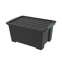 Rotho EVO SAFE Box mit Deckel,  schwarz 1008108080R,  Größe: 44 Liter