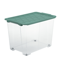 Rotho EVO SAFE Box,  mit Rädern,  65 Liter 1008205092,  Farbe: Mistletoe green