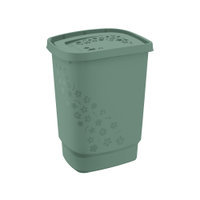 Rotho FLOWERS Wäschesammler,  55 Liter 1756005092,  Farbe: Mistletoe green