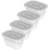 Rotho FREEZE Gefrierdosen 1026300096,  1 Set = 4 x 0, 75 Liter
