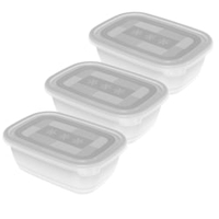 Rotho FREEZE Gefrierdosen 1725800096,  1 Set = 3 x 1 Liter