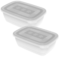 Rotho FREEZE Gefrierdosen 1725900096,  1 Set = 2 x 1, 9 Liter