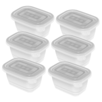Rotho FREEZE Gefrierdosen 1759000096,  1 Set = 6 x 0, 25 Liter