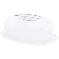 Rotho FRESH Käseglocke 1709601100,  Farbe: transparent/ porcelain