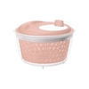 Rotho FRESH Salatschleuder 4, 5 Liter 1722402089,  Farbe: linnea pink ged.