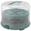 Rotho FRESH Tortenglocke XL mit Trays,  26 cm Höhe 1046005092,  Farbe: mistletoe green
