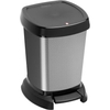 Rotho Kosmetikeimer PASO,  6 Liter 1116510273,  Farbe: schwarz/ carbon metallic