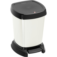 Rotho Kosmetikeimer PASO,  6 Liter 1116510746,  Farbe: schwarz/ cool white