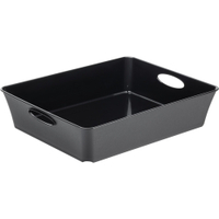 Rotho LIVING Box,  2, 5 Liter 1112508080,  Farbe: schwarz