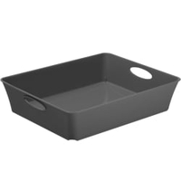 Rotho LIVING Box,  2, 5 Liter 1112508853,  Farbe: anthrazit