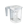 Rotho LOFT Back Messbecher mit Zitronenpresse,  1, 5 Liter 1026001100,  Farbe: weiß